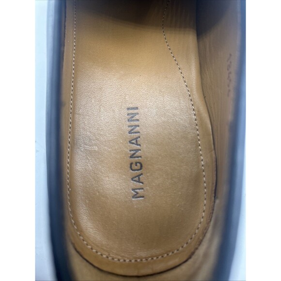 Magnanni Shoes Mens 9 M Black Leather‎ Tazon Bit Loafer